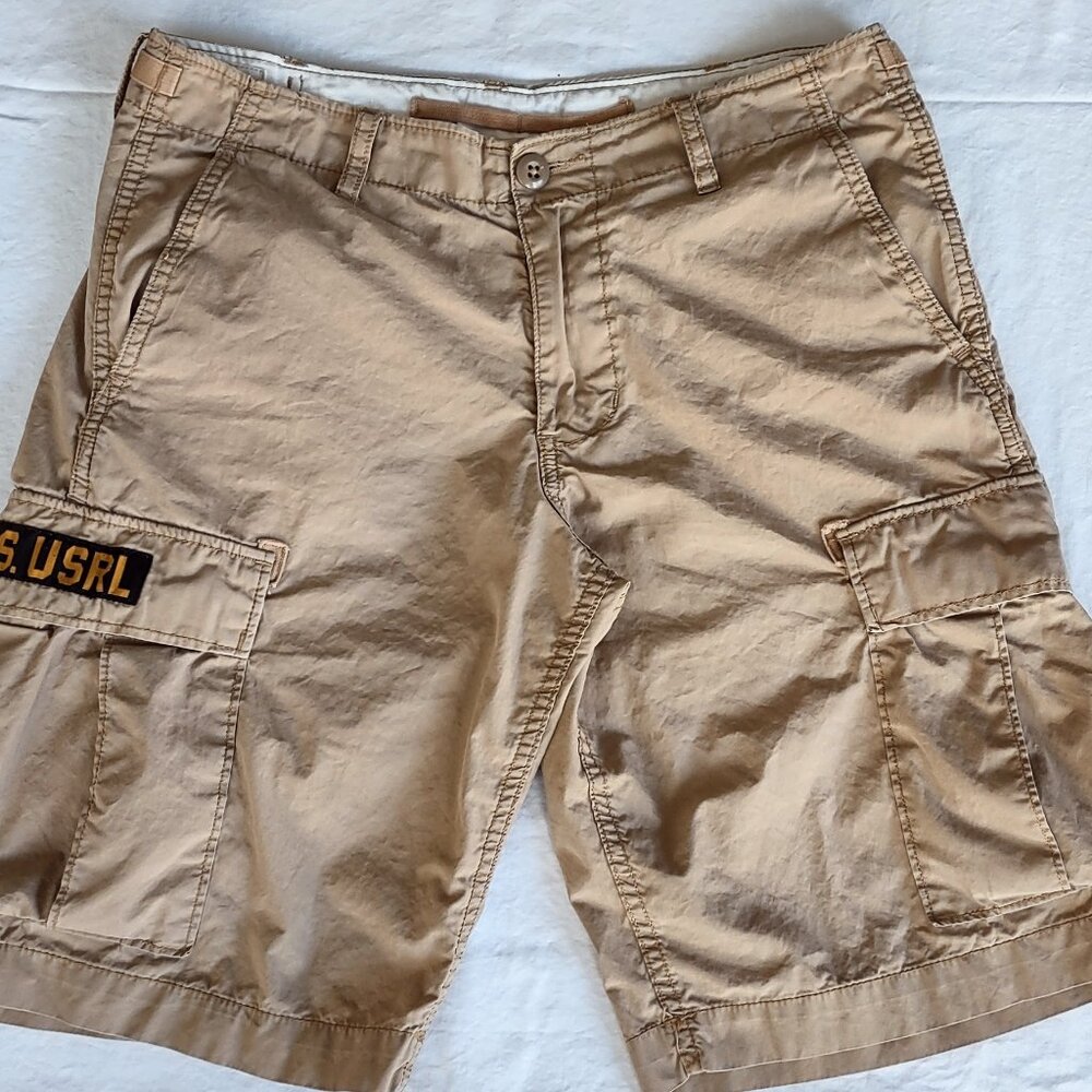 Denim & Supply Ralph Lauren Cargo Shorts Mens 31 Tan Military USRL 11" Inseam - Picture 6 of 14